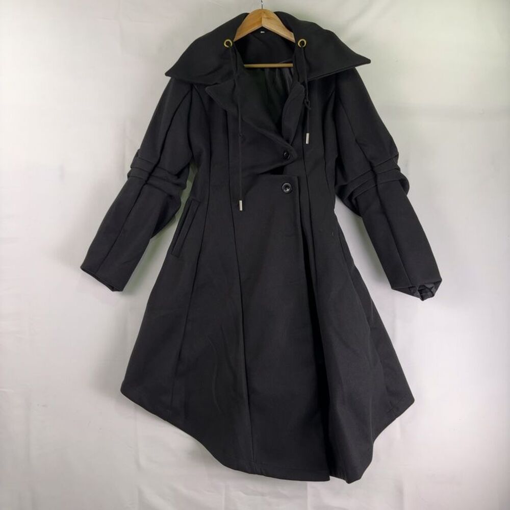 Unknown Goth Victorian Wool Blend Trench Coat